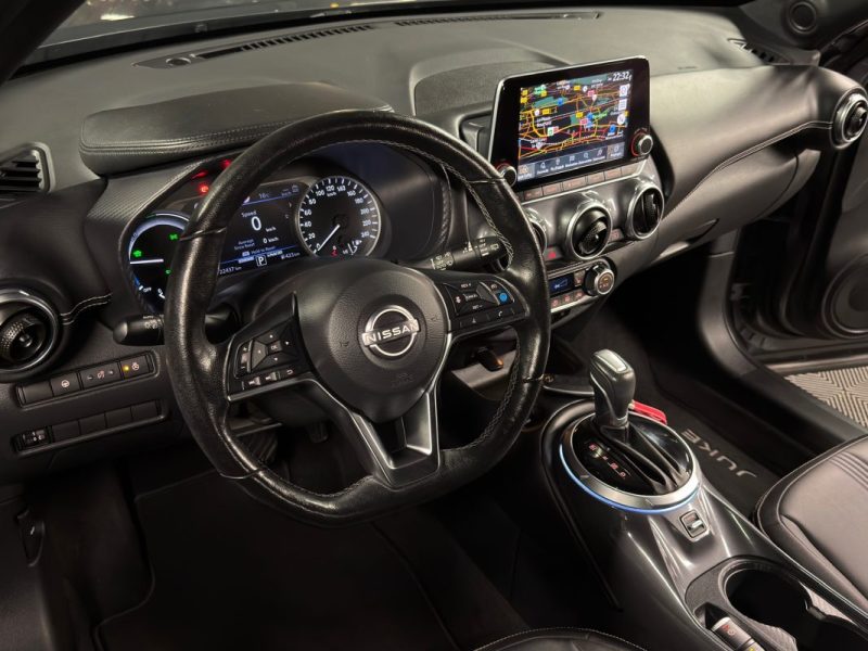 NISSAN JUKE III TEKNA 1.6 HYBRID 143 Cv 1ERE MAIN / INTERIEUR CUIR APPLE & ANDROID - Garantie 1 an