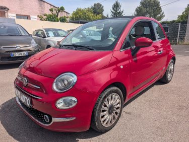 FIAT 500 CABRIOLET 0.9 8V 85 TWIN AIR LOUNGE APPLE CAR PLAY/GPS  GARANTIE 12 MOIS