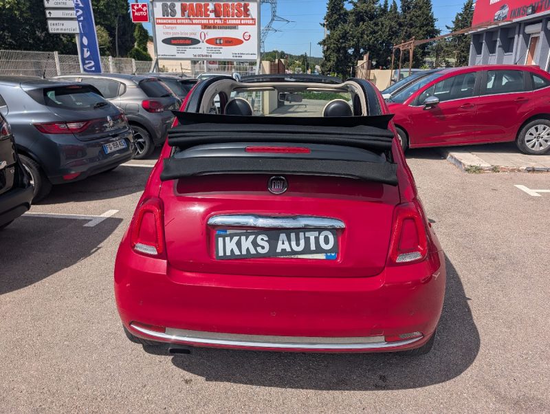 FIAT 500 CABRIOLET 0.9 8V 85 TWIN AIR LOUNGE APPLE CAR PLAY/GPS  GARANTIE 12 MOIS