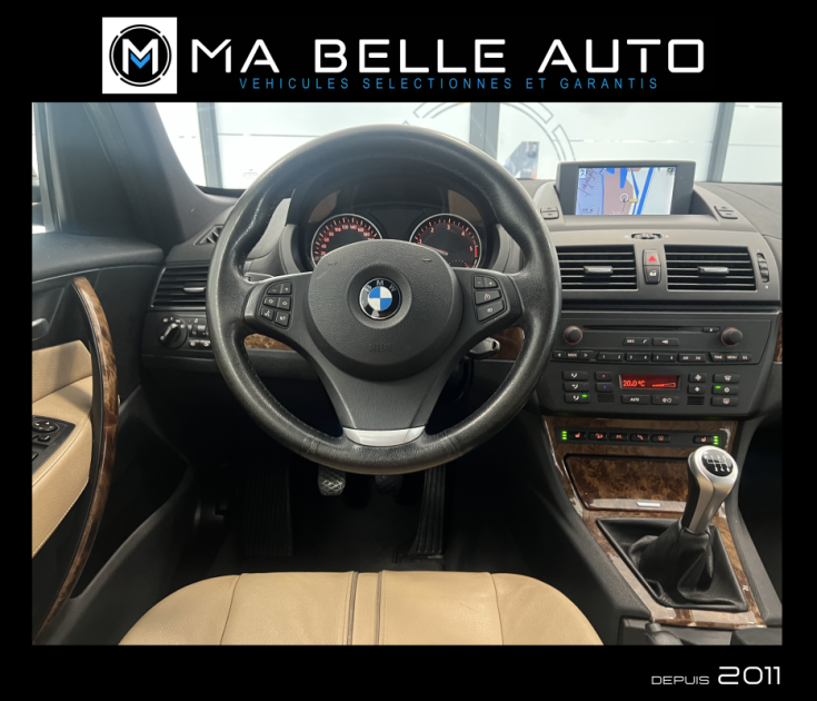 BMW X3 Xdrive20d 150 Pack Luxe 4x4 / E83 / cuir gps radar JA17 / 150 euros mensuel