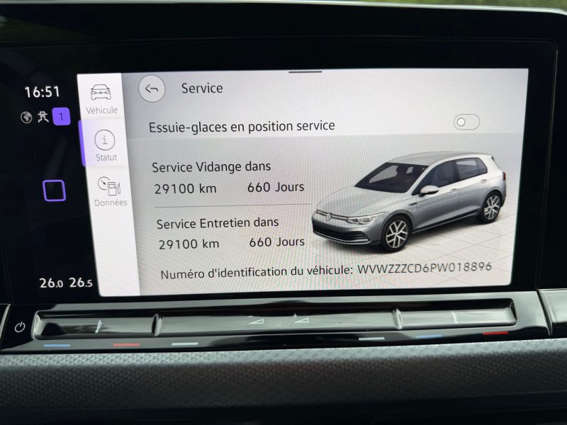 VW GOLF 8 ACTIVE 1.5 TSI 02/2023 DSG 