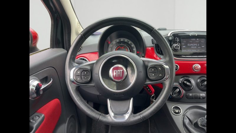 FIAT 500 1.2 L 69 ch ROSSO AMORE EDIZIONE / TOIT OUVRANT