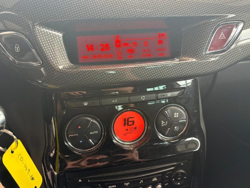🚗 CITROËN DS3 1.6 THP 156ch ⚙️  📡 Radar de recul 🪑 Alcantara 🛞 Volant cuir