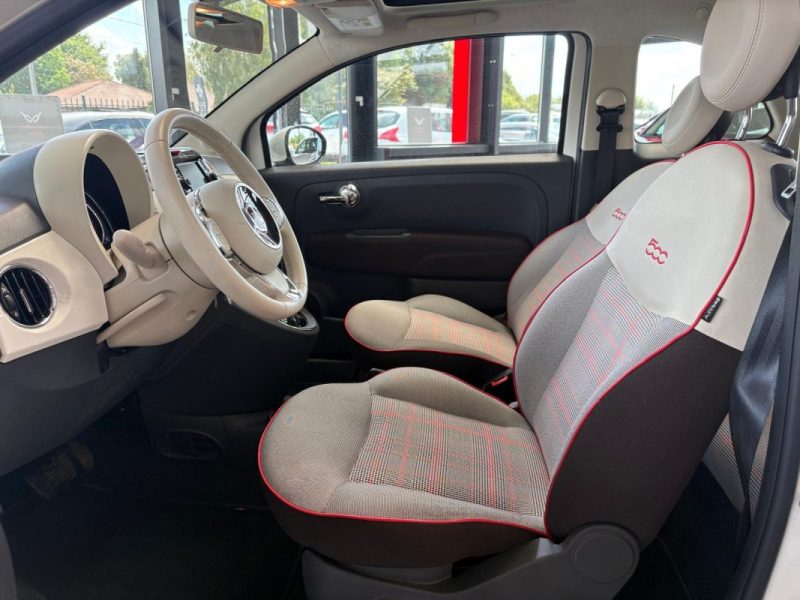 🚗 FIAT 500 1.2 8V 69ch ⚙️ S 📱 Bluetooth 📡 Radar de recul 🧭 GPS 📊 48 300 km