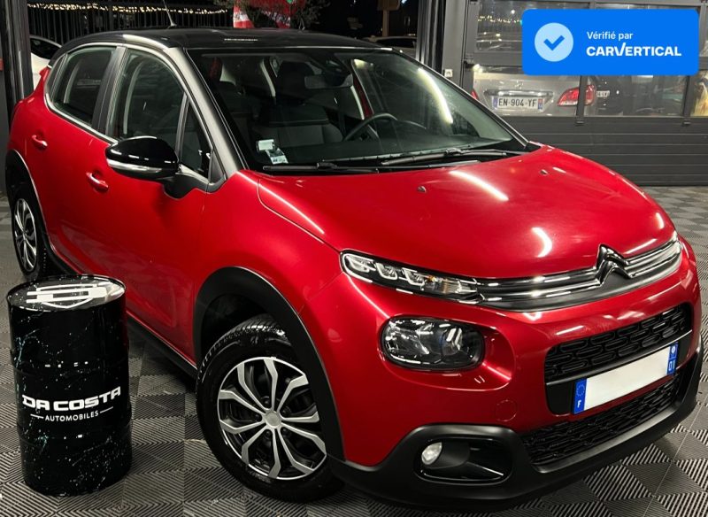 CITROEN C3 III FEEL 1.2 82 Cv 1ERE MAIN / 17 300 Kms APPLE CARPLAY & ANDROID - GARANTIE 1 AN