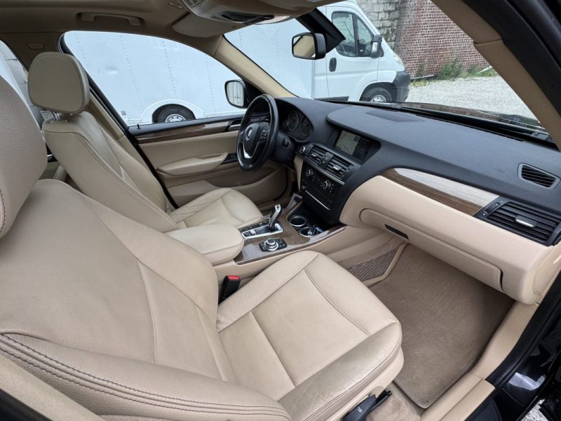 BMW X3 2.0 D XDRIVE20D 163Ch PACK LUXE FULL OPTIONS GPS/CLIM/CUIR/XENON/TOIT/CAMERA