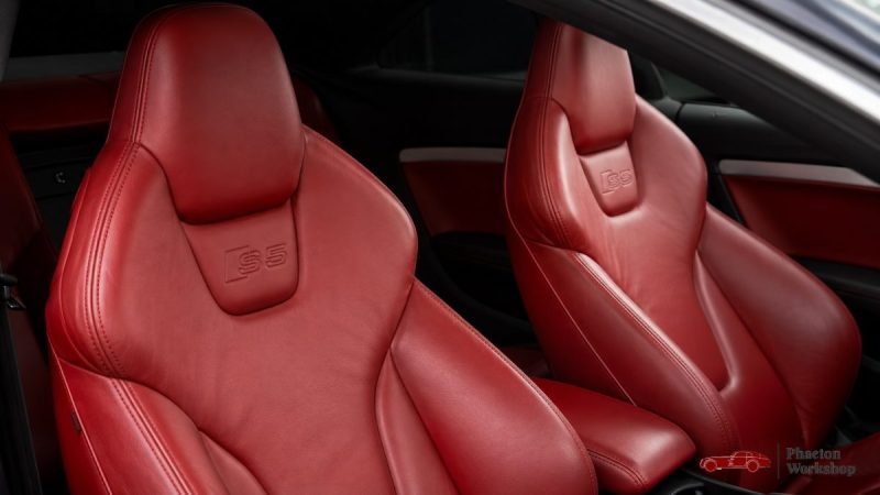 AUDI S5 COUPE V8 4.2L FSI QUATTRO 352 CH | BVM | CUIR ROUGE | B&O | TOIT OUVRANT | FRANCAISE