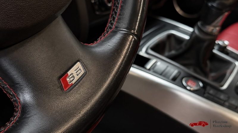 AUDI S5 COUPE V8 4.2L FSI QUATTRO 352 CH | BVM | CUIR ROUGE | B&O | TOIT OUVRANT | FRANCAISE