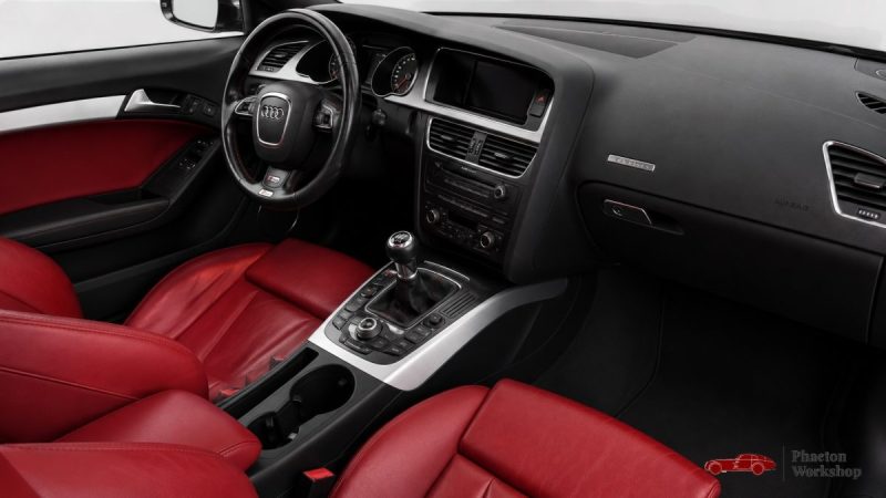 AUDI S5 COUPE V8 4.2L FSI QUATTRO 352 CH - BVM - CUIR ROUGE - B&O - TOIT OUVRANT - FRANCAISE