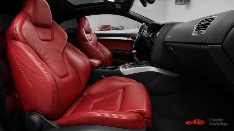 AUDI S5 COUPE V8 4.2L FSI QUATTRO 352 CH | BVM | CUIR ROUGE | B&O | TOIT OUVRANT | FRANCAISE