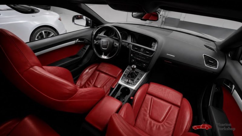 AUDI S5 COUPE V8 4.2L FSI QUATTRO 352 CH | BVM | CUIR ROUGE | B&O | TOIT OUVRANT | FRANCAISE