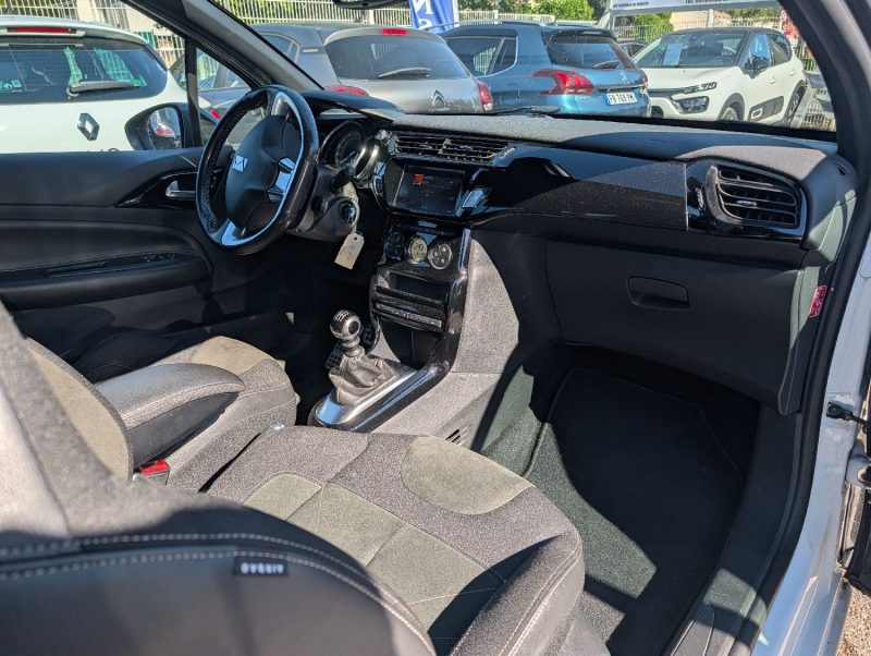 DS DS3 1.2 PURE TECH 130  SPORT CHIC 1ERE MAIN 86.000KMS CERTIFIE FULL OPTIONS GARANTIE 12 MOIS