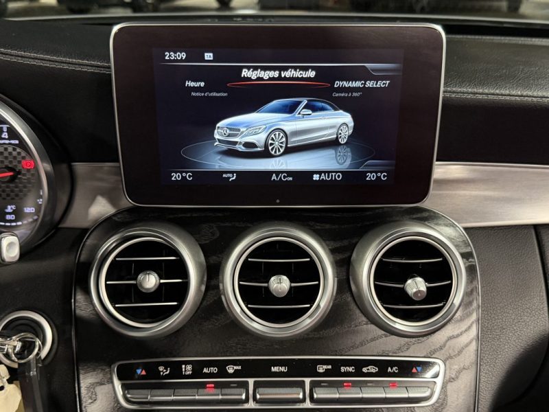 MERCEDES CLASSE C IV 43 AMG 4MATIC CABRIOLET 3.0 V6 367 Cv BVA9 ECHAPPEMENT À CLAPETS APPLE CARPLAY