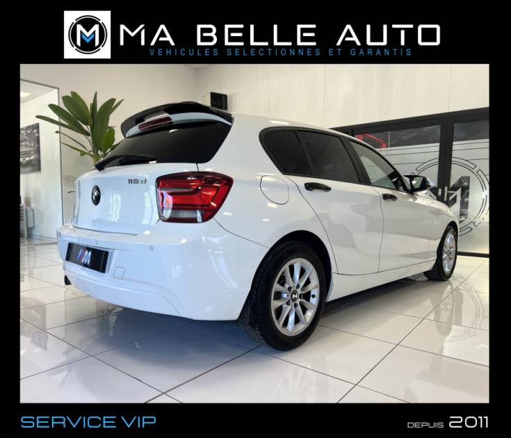 BMW 118D  2.0d 143  Business 5 portes / carnet / Xenon led JA BT / 163 euros mensuel