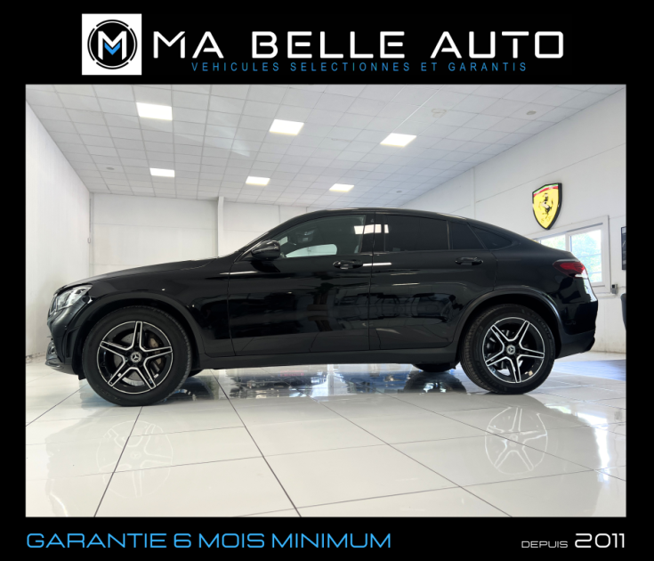 Mercedes GLC Coupé 200 d 163 AMG LINE 9G-TRONIC / carnet / camera cuir marron /  555 euros mensuel