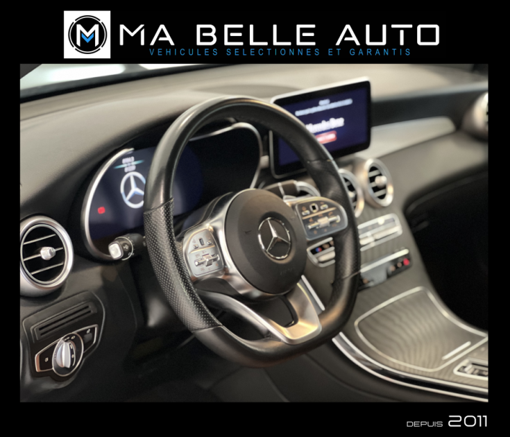 Mercedes GLC Coupé 200 d 163 AMG LINE 9G-TRONIC / carnet / camera cuir marron /  555 euros mensuel