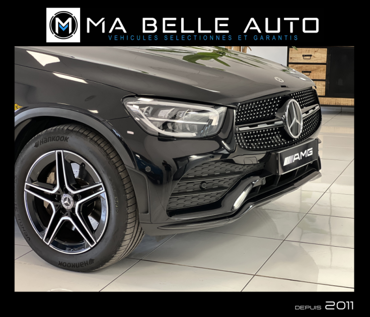 Mercedes GLC Coupé 200 d 163 AMG LINE 9G-TRONIC / carnet / camera cuir marron /  555 euros mensuel