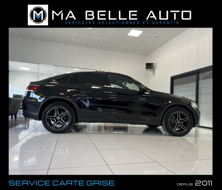 Mercedes GLC Coupé 200 d 163 AMG LINE 9G-TRONIC / carnet / camera cuir marron /  555 euros mensuel
