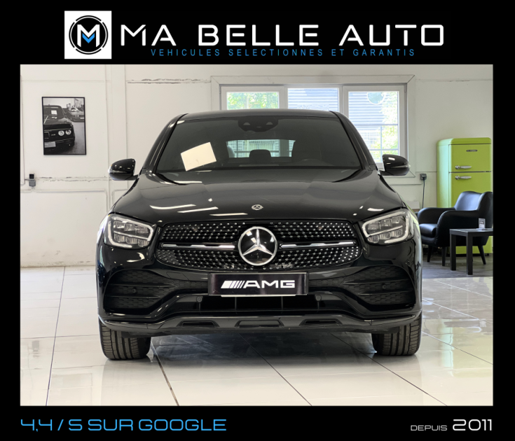 Mercedes GLC Coupé 200 d 163 AMG LINE 9G-TRONIC / carnet / camera cuir marron /  555 euros mensuel