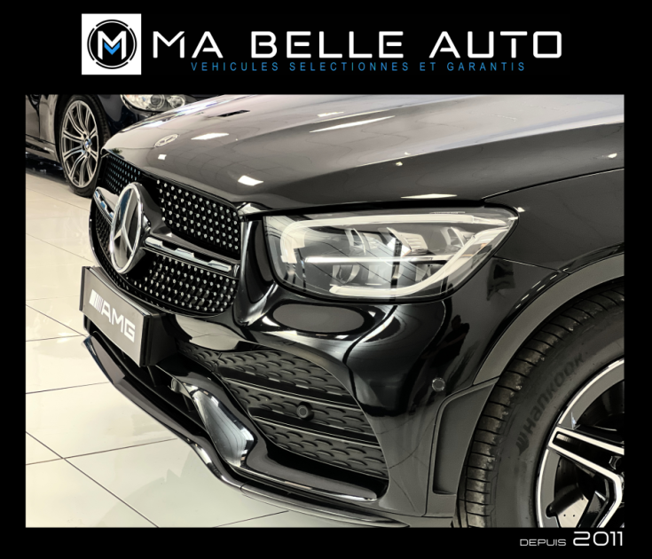 Mercedes GLC Coupé 200 d 163 AMG LINE 9G-TRONIC / carnet / camera cuir marron /  555 euros mensuel