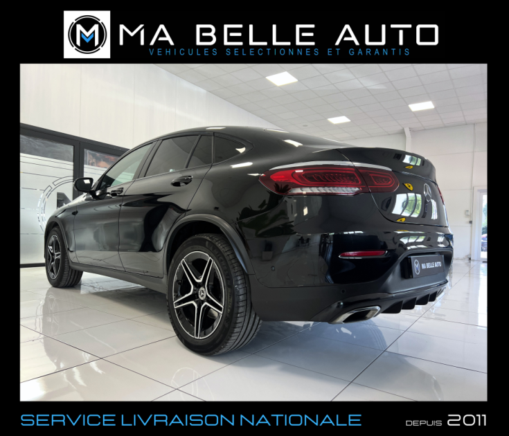 Mercedes GLC Coupé 200 d 163 AMG LINE 9G-TRONIC / carnet / camera cuir marron /  555 euros mensuel