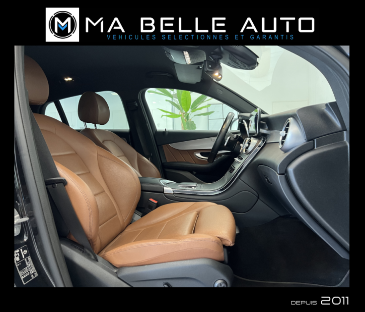 Mercedes GLC Coupé 200 d 163 AMG LINE 9G-TRONIC / carnet / camera cuir marron /  555 euros mensuel