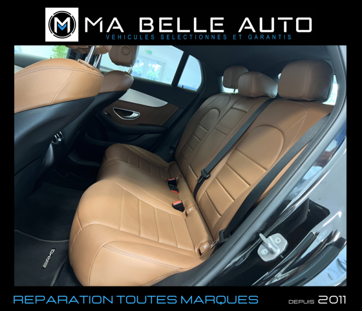 Mercedes GLC Coupé 200 d 163 AMG LINE 9G-TRONIC / carnet / camera cuir marron /  555 euros mensuel