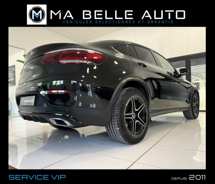 Mercedes GLC Coupé 200 d 163 AMG LINE 9G-TRONIC / carnet / camera cuir marron /  555 euros mensuel