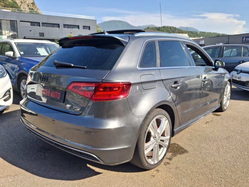 AUDI A3 SPORTBACK 2.0 TDI 184 CV QUATTRO S LINE PLUS TOIT OUVRANT PANORAMIQUE SON BANG OLUFSEN CAMER