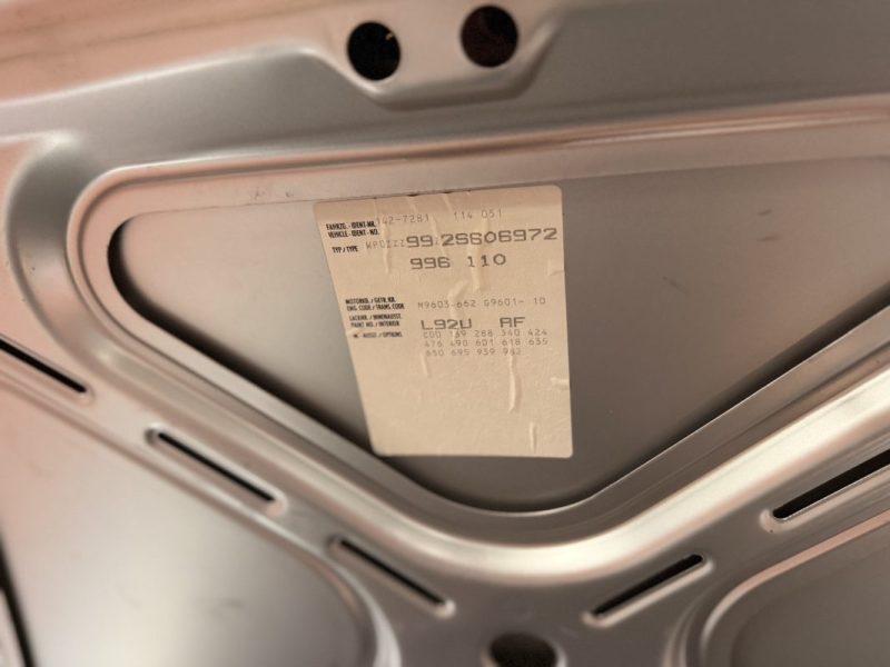 PORSCHE 911 TYPE 996 3.6 Carrera 2  320 Ch Mecanique