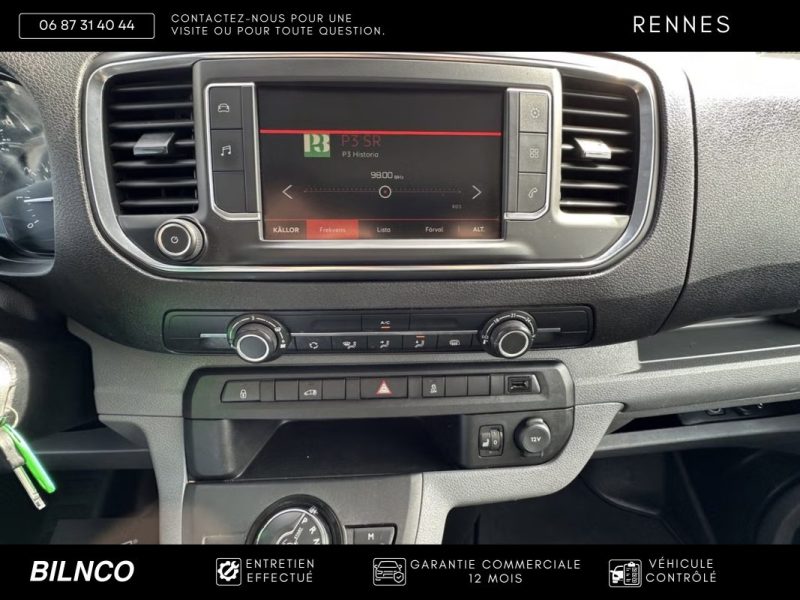 Citroën Jumpy 2.0HDi 180ch EAT8 / Automatique / Radar de recul / Apple CarPlay / Distri neuve