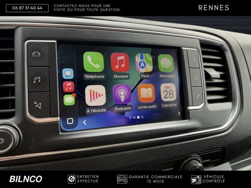 Citroën Jumpy 2.0HDi 180ch EAT8 / Automatique / Radar de recul / Apple CarPlay / Distri neuve