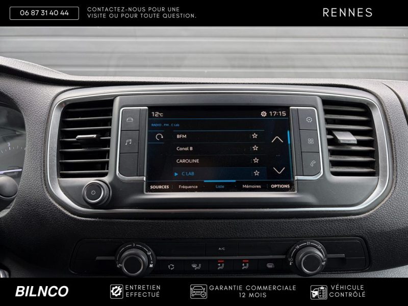 Citroën Jumpy 2.0HDi 180ch EAT8 / Automatique / Radar de recul / Apple CarPlay / Distri neuve