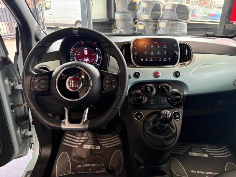 🚗 FIAT 500 CABRIOLET HYBRIDE 69CH, Seulement 20.000km ❄️ Clim 🛡️ Garantie ♻️ Reprise