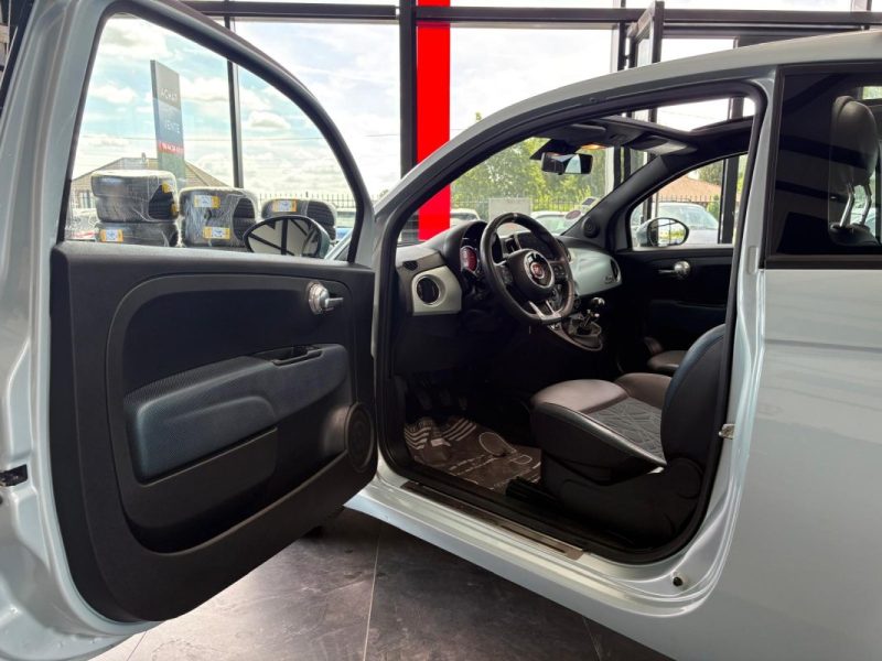 🚗 FIAT 500 CABRIOLET HYBRIDE 69CH, Seulement 20.000km ❄️ Clim 🛡️ Garantie ♻️ Reprise