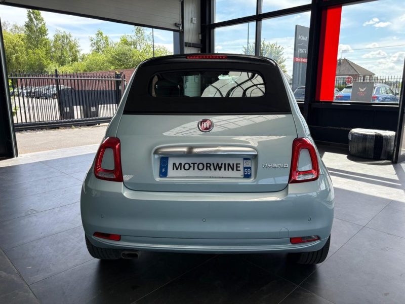 🚗 FIAT 500 CABRIOLET HYBRIDE 69CH, Seulement 20.000km ❄️ Clim 🛡️ Garantie ♻️ Reprise
