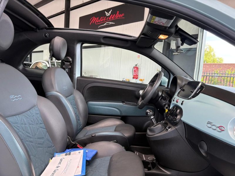 🚗 FIAT 500 CABRIOLET HYBRIDE 69CH, Seulement 20.000km ❄️ Clim 🛡️ Garantie ♻️ Reprise