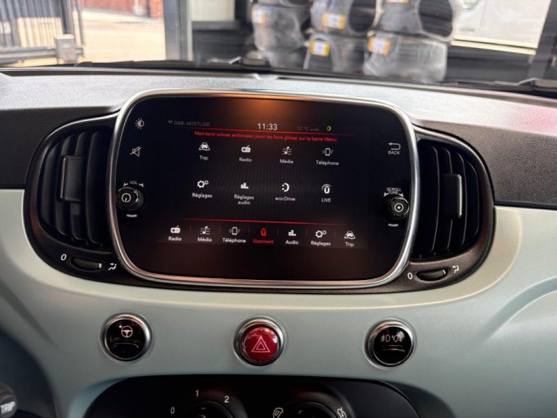 🚗 FIAT 500 CABRIOLET HYBRIDE 69CH, Seulement 20.000km ❄️ Clim 🛡️ Garantie ♻️ Reprise