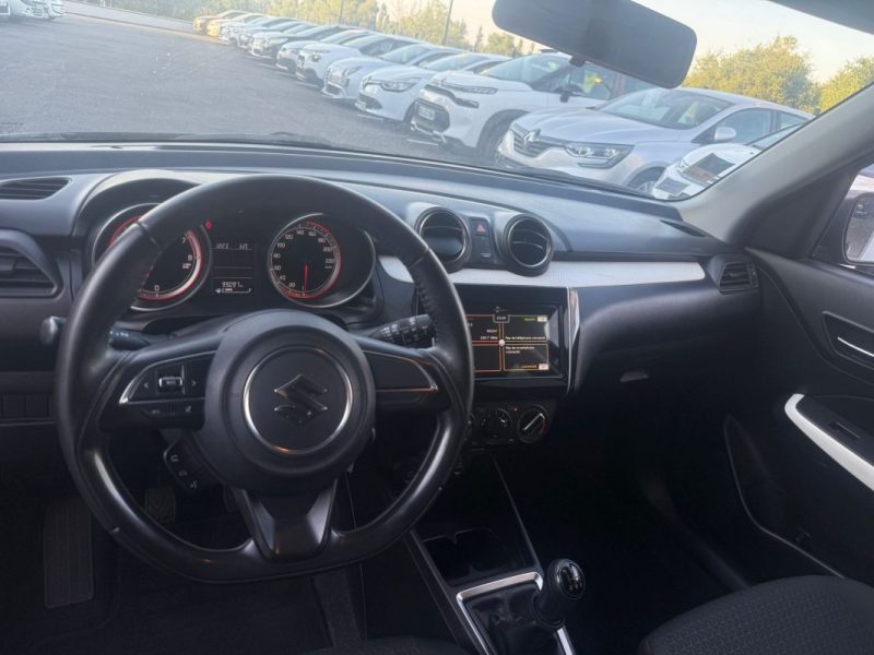 SUZUKI SWIFT 1.2 Dualjet 16V 90cv GPS / 99 000KM / 5 PORTES / 2017