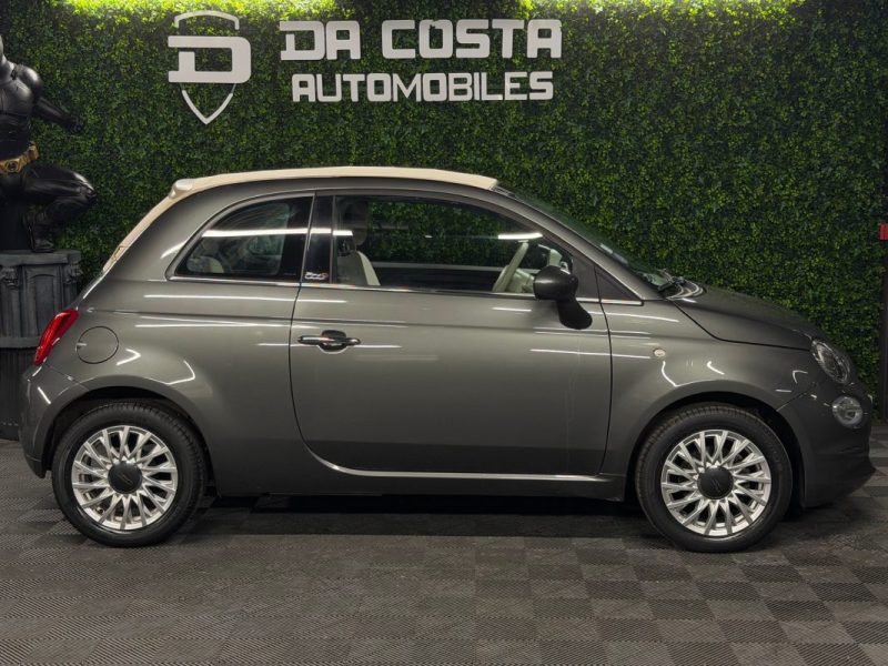 FIAT 500 C PHASE 2 LOUNGE CABRIOLET 1.2 69 Cv CAPOTE ELECTRIQUE BOITE AUTO ECRAN GPS - GARANTIE 1 AN