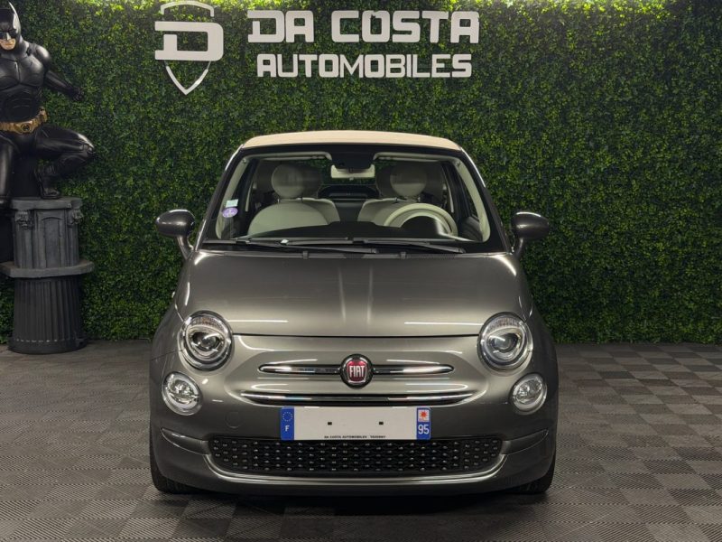 FIAT 500 C PHASE 2 LOUNGE CABRIOLET 1.2 69 Cv CAPOTE ELECTRIQUE BOITE AUTO ECRAN GPS - GARANTIE 1 AN