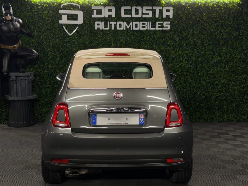 FIAT 500 C PHASE 2 LOUNGE CABRIOLET 1.2 69 Cv CAPOTE ELECTRIQUE BOITE AUTO ECRAN GPS - GARANTIE 1 AN