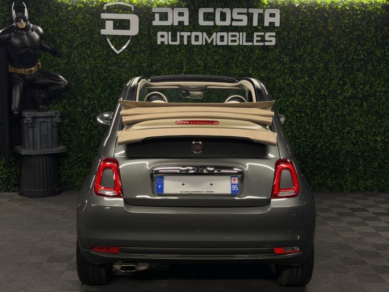 FIAT 500 C PHASE 2 LOUNGE CABRIOLET 1.2 69 Cv CAPOTE ELECTRIQUE BOITE AUTO ECRAN GPS - GARANTIE 1 AN
