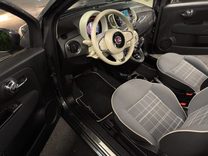 FIAT 500 C PHASE 2 LOUNGE CABRIOLET 1.2 69 Cv CAPOTE ELECTRIQUE BOITE AUTO ECRAN GPS - GARANTIE 1 AN