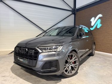 AUDI Q7 - 60 TFSI E - 462 cv - Hybride - S TRONIC - 2021 - Caméra 360 - CarPlay - Attelage