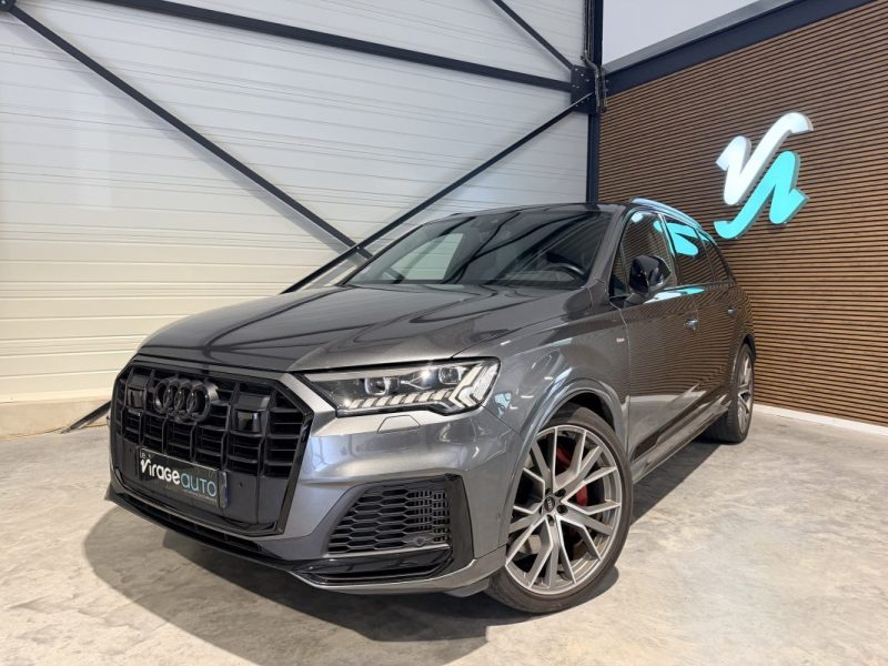 AUDI Q7 - 60 TFSI E - 462 cv - Hybride - S TRONIC - 2021 - Caméra 360 - CarPlay - Attelage