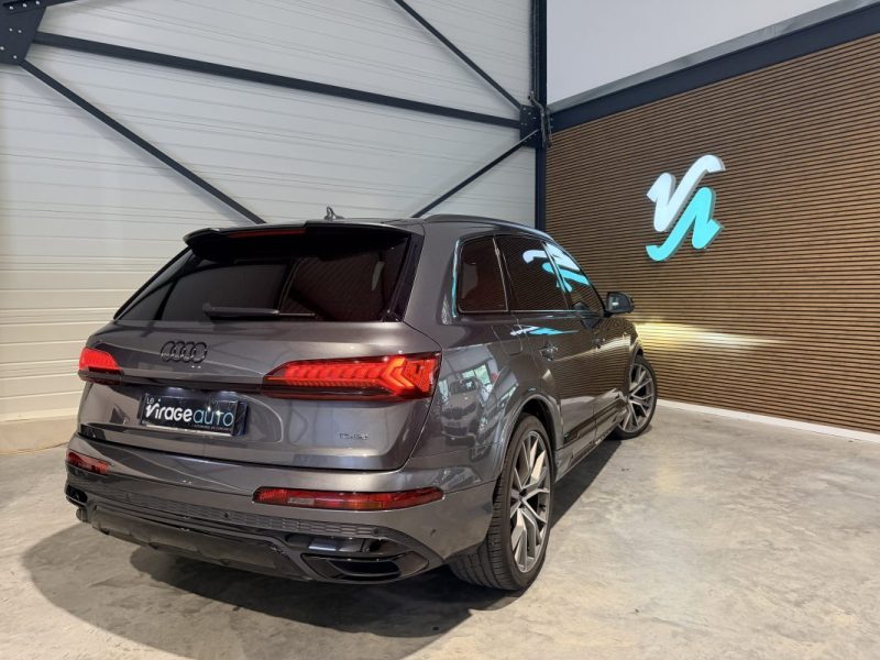 AUDI Q7 - 60 TFSI E - 462 cv - Hybride - S TRONIC - 2021 - Caméra 360 - CarPlay - Attelage