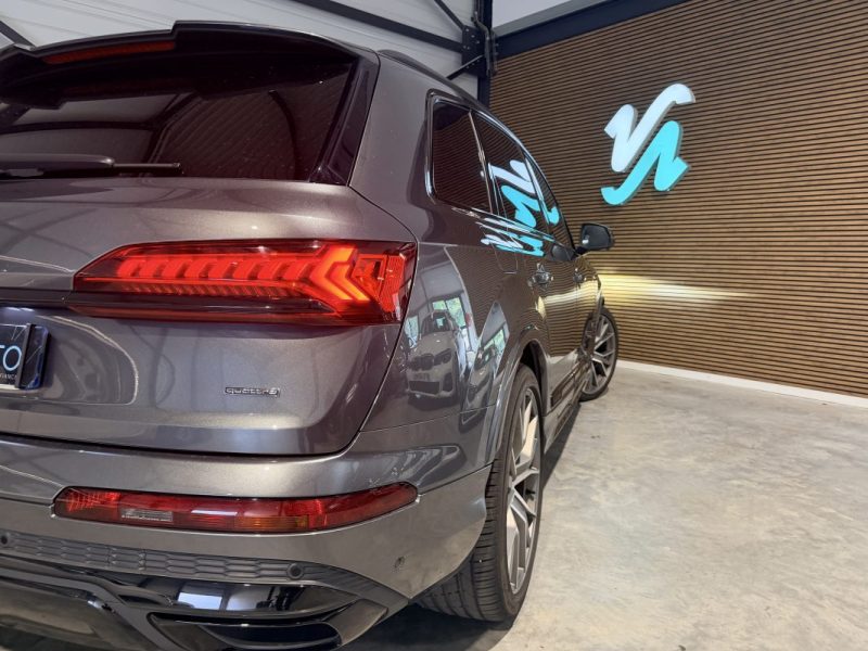 AUDI Q7 - 60 TFSI E - 462 cv - Hybride - S TRONIC - 2021 - Caméra 360 - CarPlay - Attelage
