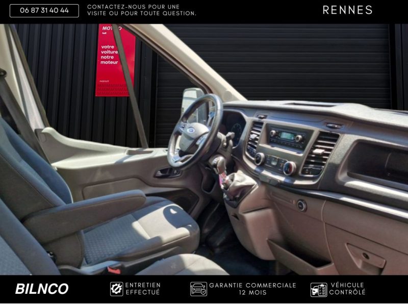 Ford Transit L3H2 2.0 130ch / 2021 / TVA récupérable / Attelage / Radars AV-AR 