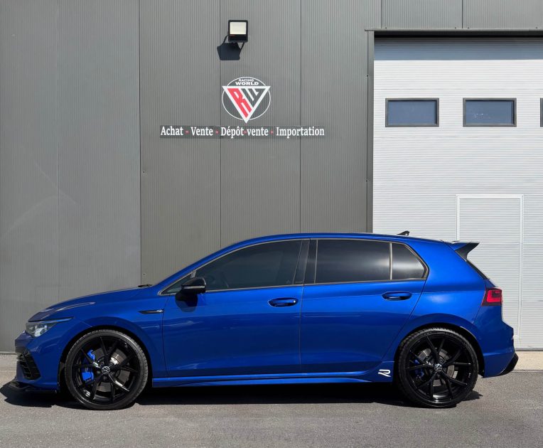 VOLKSWAGEN GOLF VIII 2.0 TSI 320 R DSG 2021 - BLEU LAPIZ - GARANTIE 12 MOIS